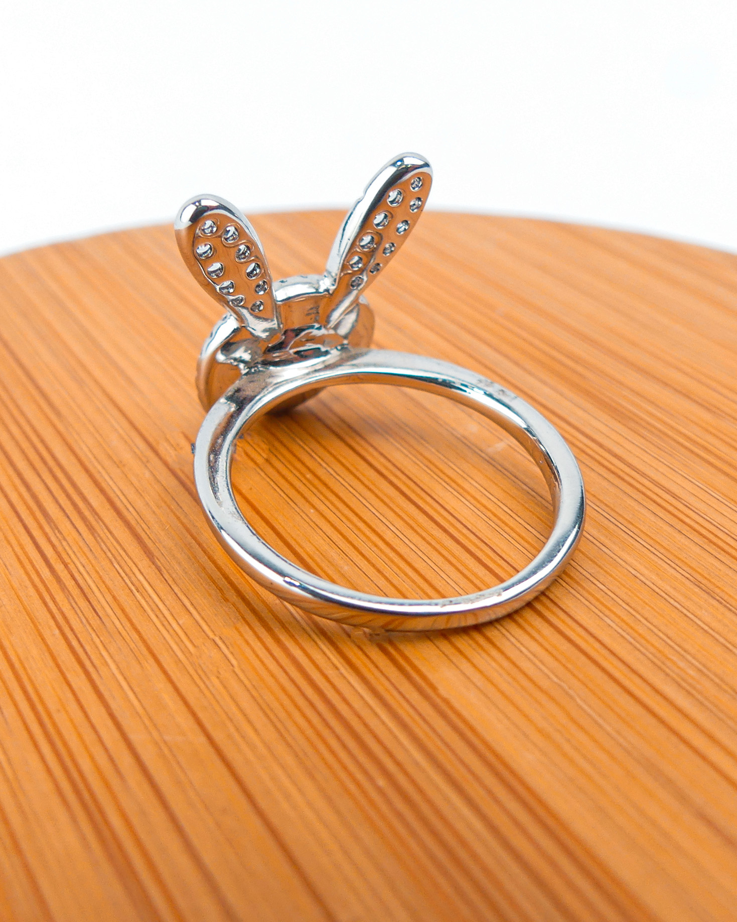 Bague Lapin Bleu Nuit -Argent  - Image 3