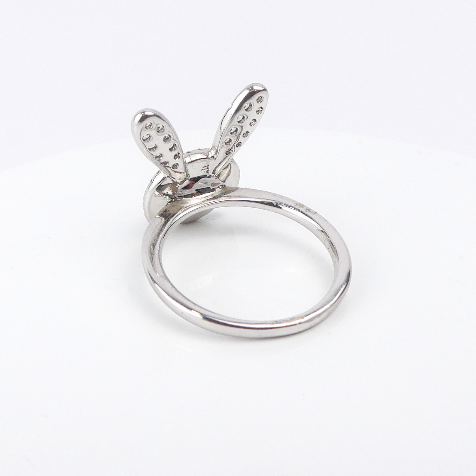 Bague Lapin Bleu Nuit -Argent  - Image 4
