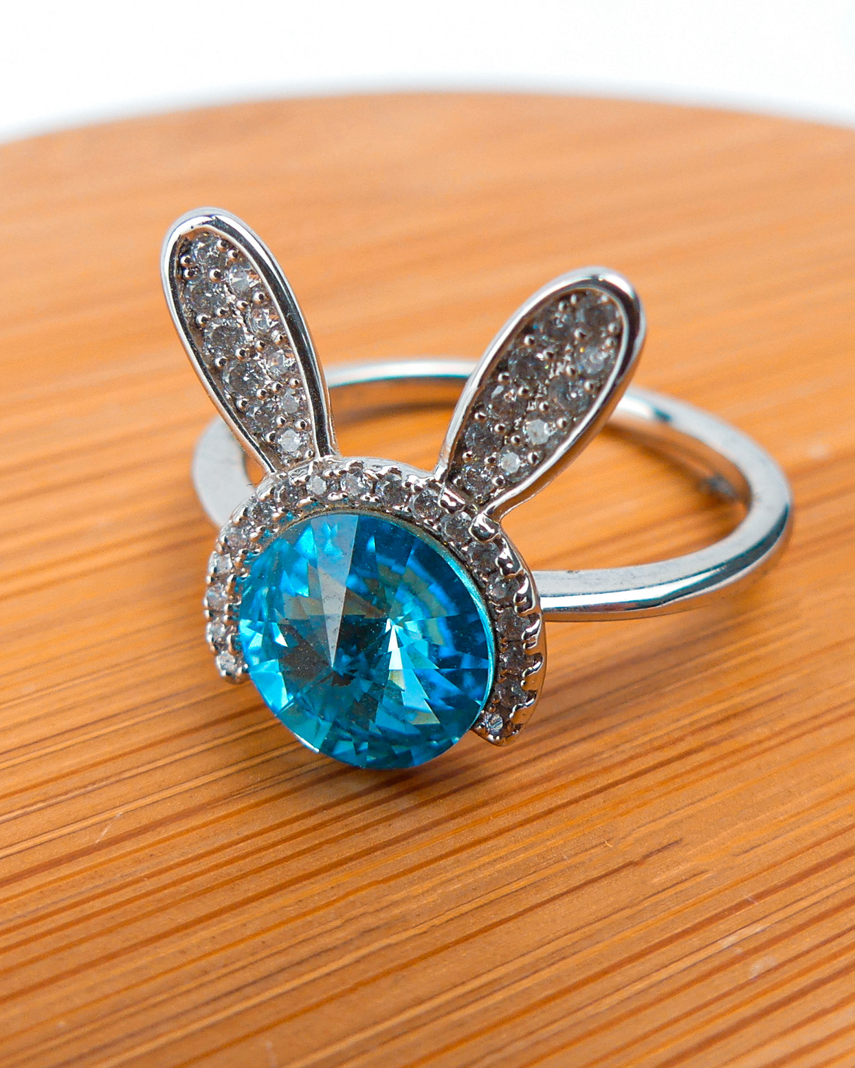 Bague Lapin Bleu -Argent - Image 3