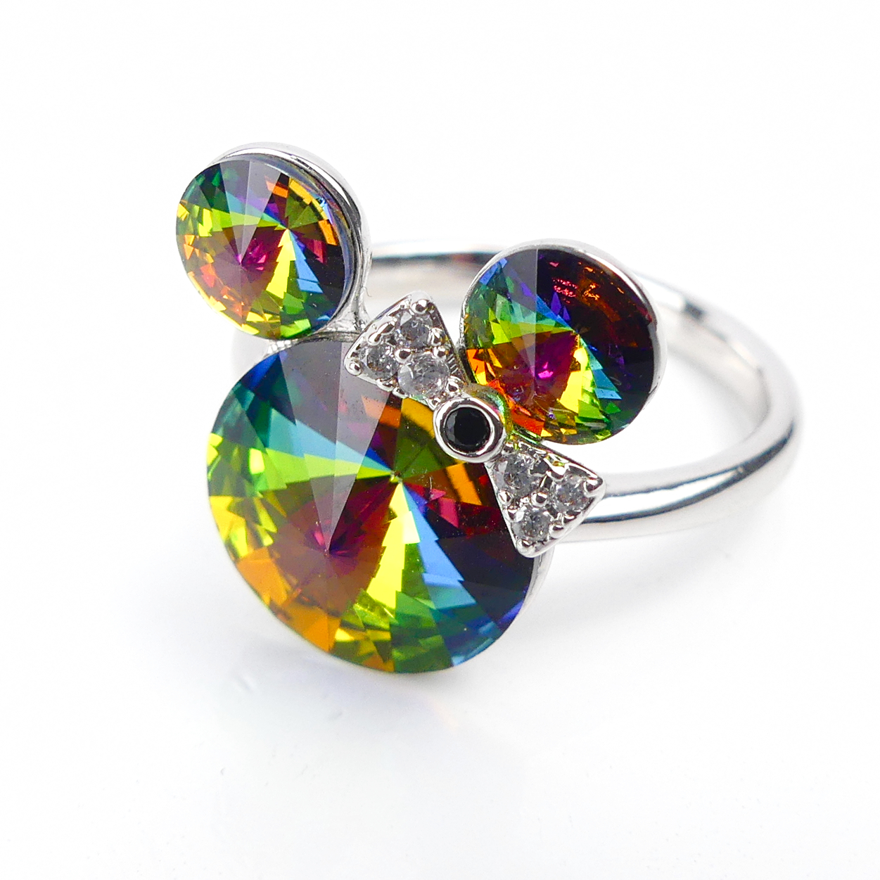 Bague Mickey Mousse Verte Reflé - Image 1