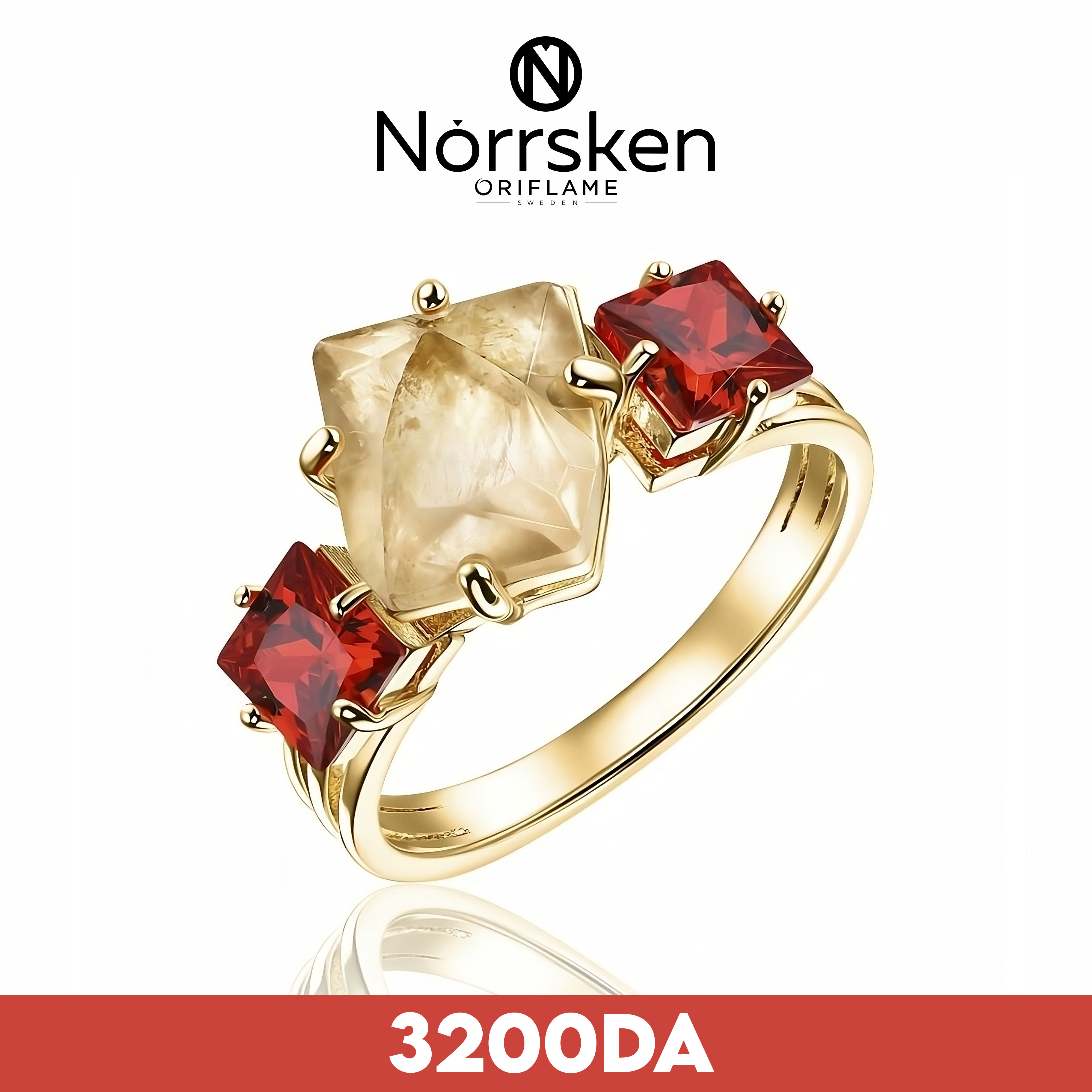 GOLDEN CITRINE RING 19 - Image 1