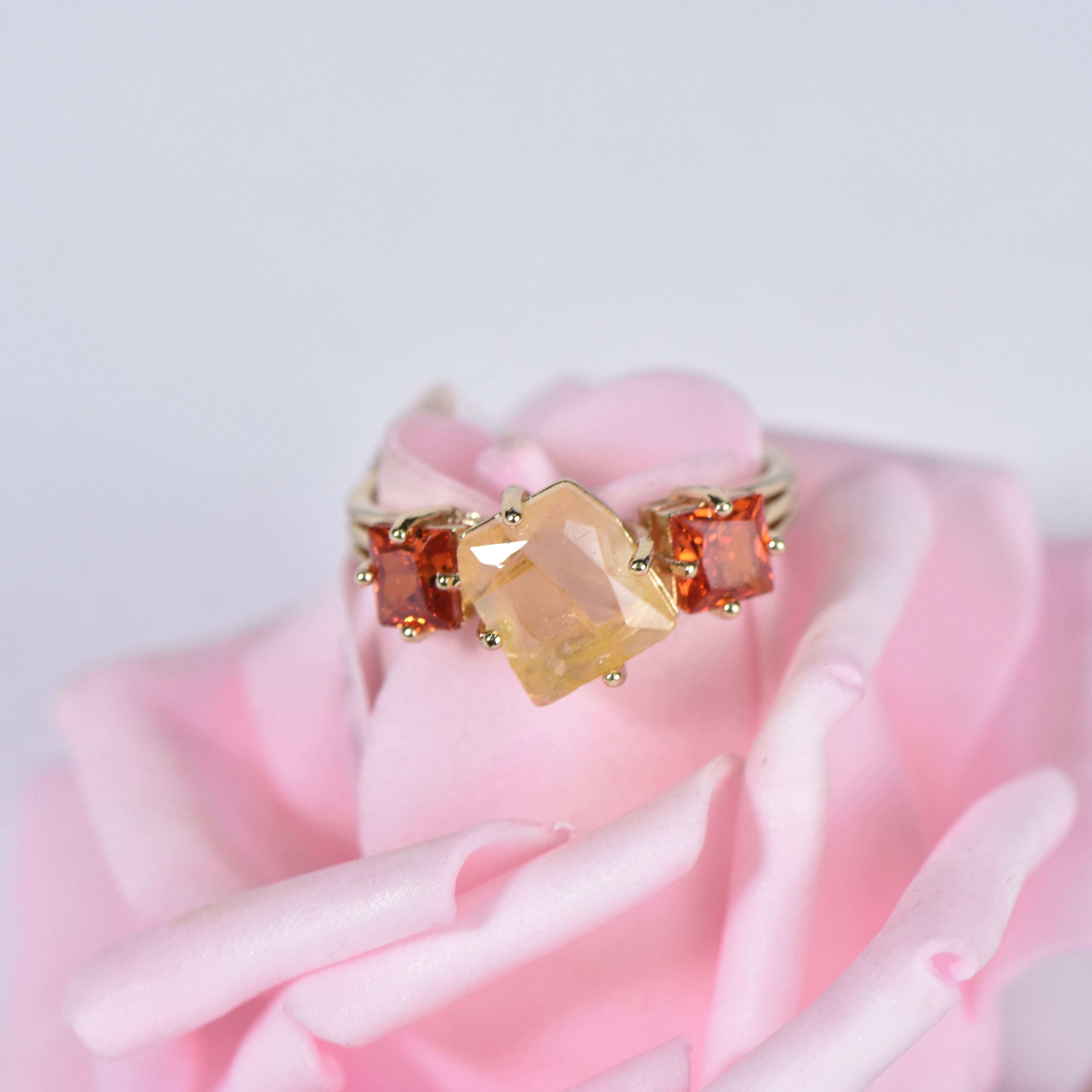 GOLDEN CITRINE RING 19 - Image 5