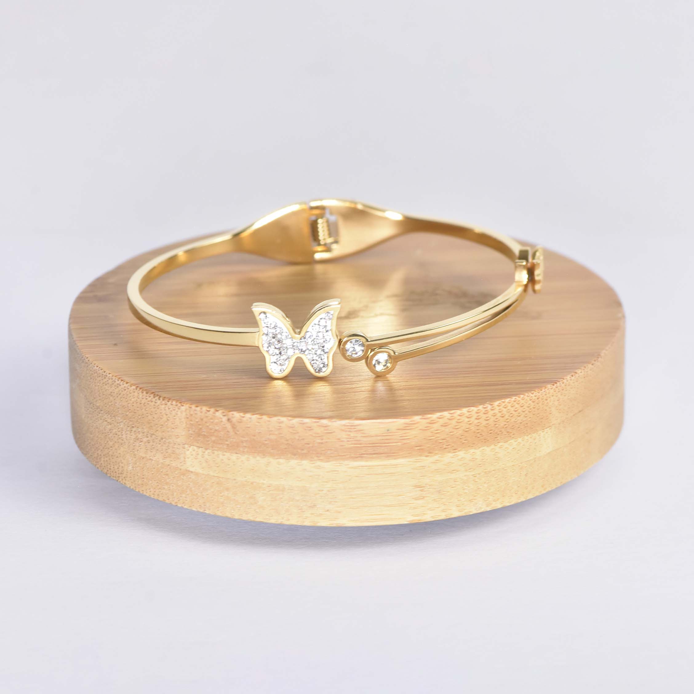 BRACELET LUMIÈRE DE PAPILLIONS DORÉ - Image 1