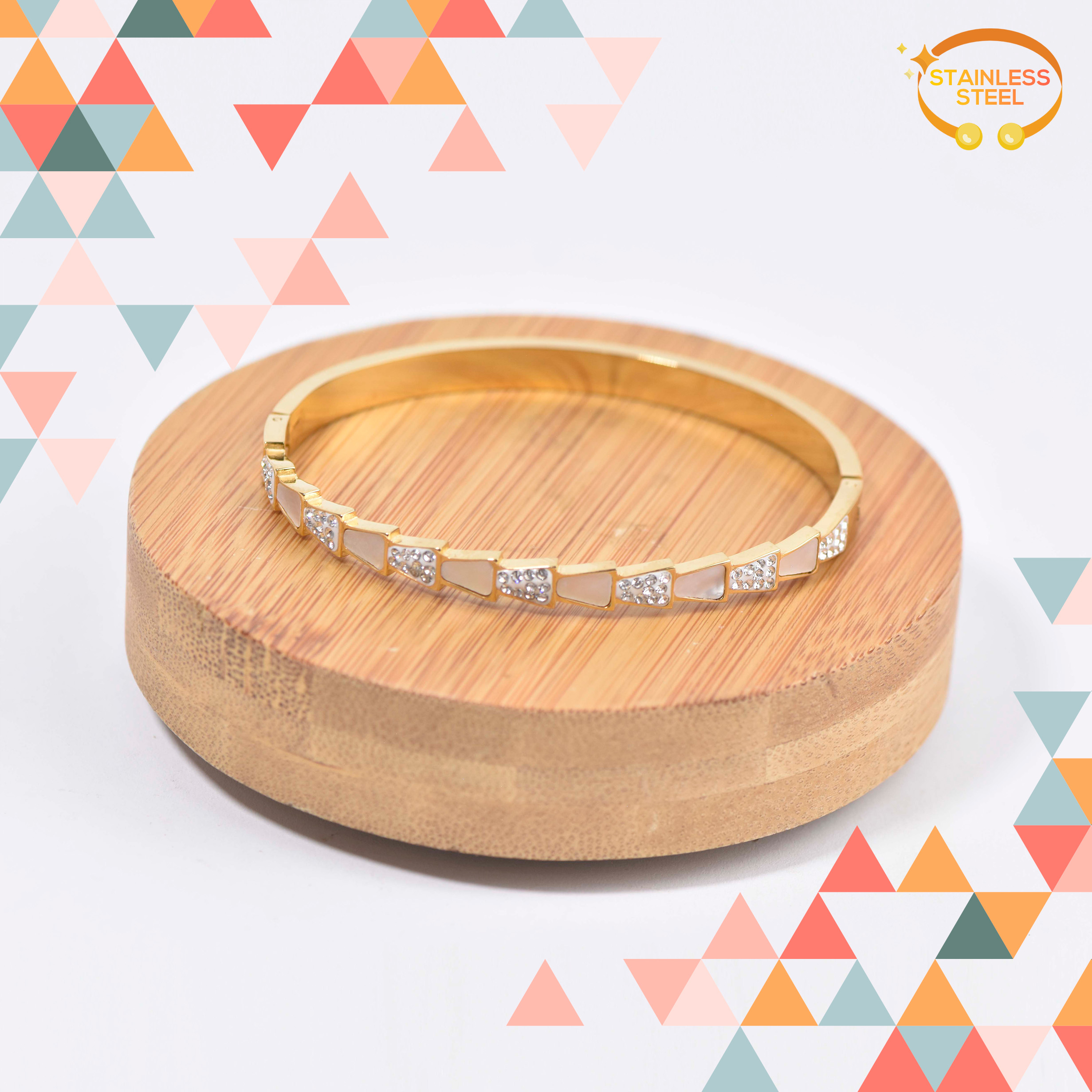 BRACELET TRIANGLE ÉTERNEL - Image 1