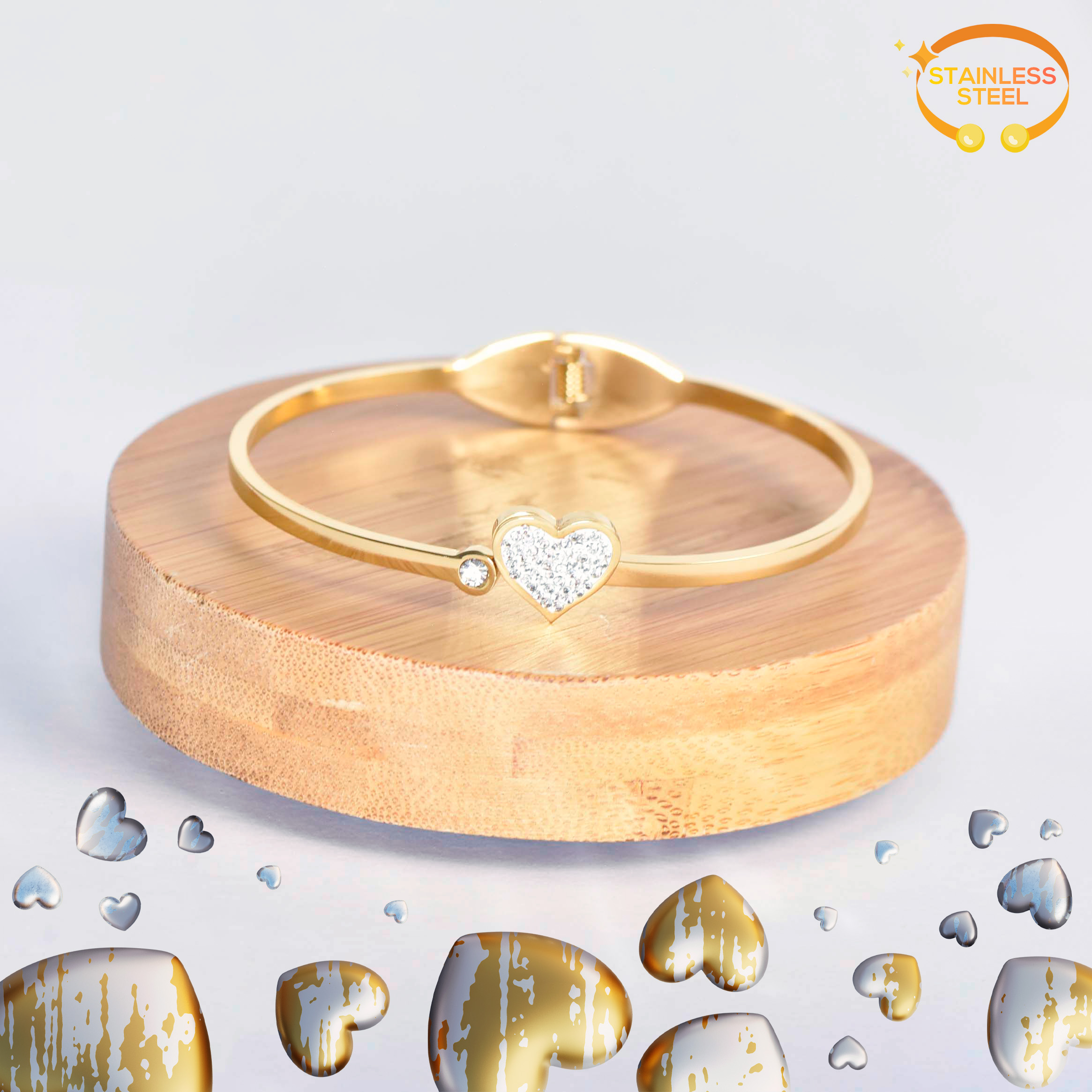 BRACELET COEUR PRÉCIEUX - Image 1