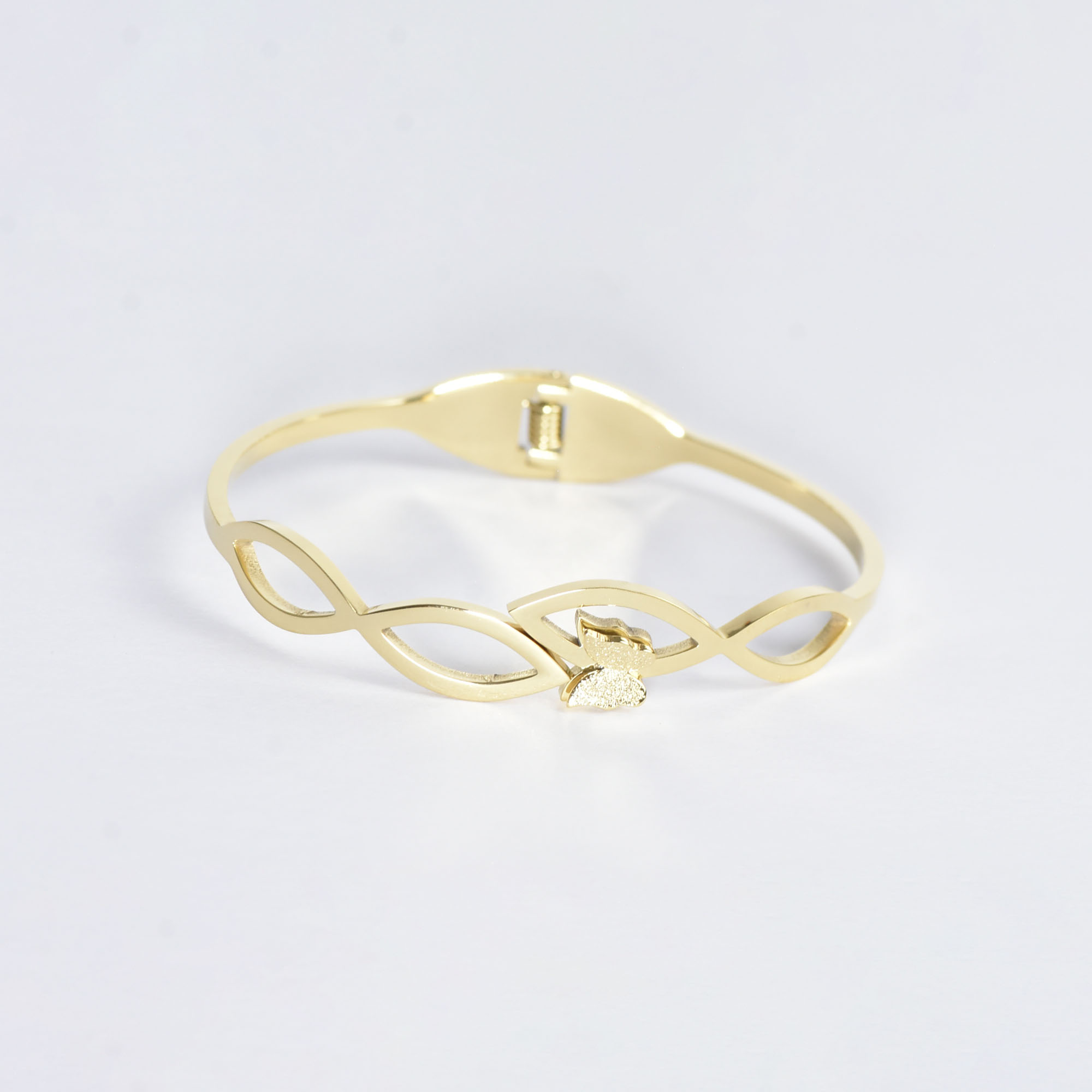 BRACELET PAPILLIONS SUR FEUILLES D'ARBRE - Image 3