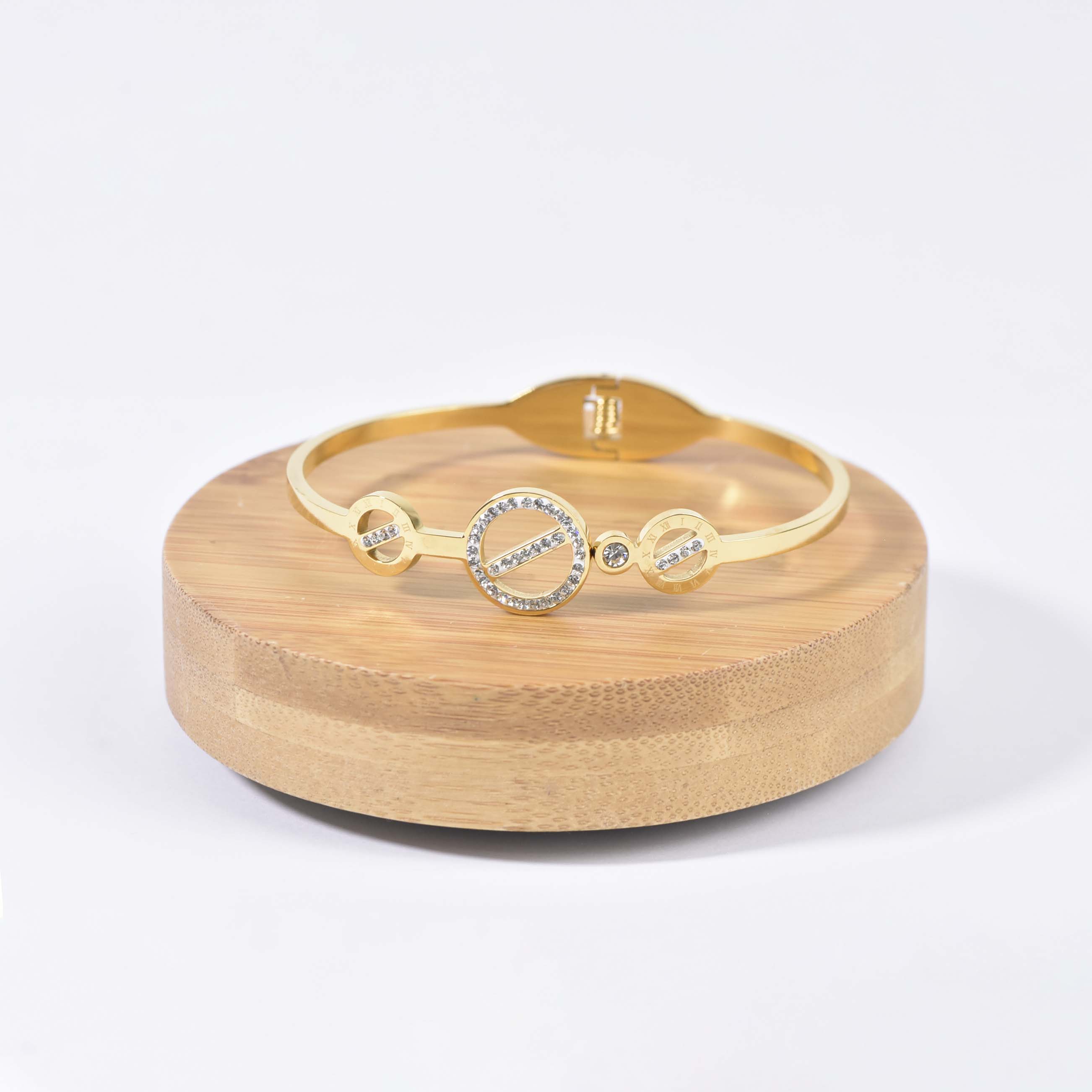 BRACELET RONDS INCRUSTÉ CHIFFRE ROMAIN - Image 2