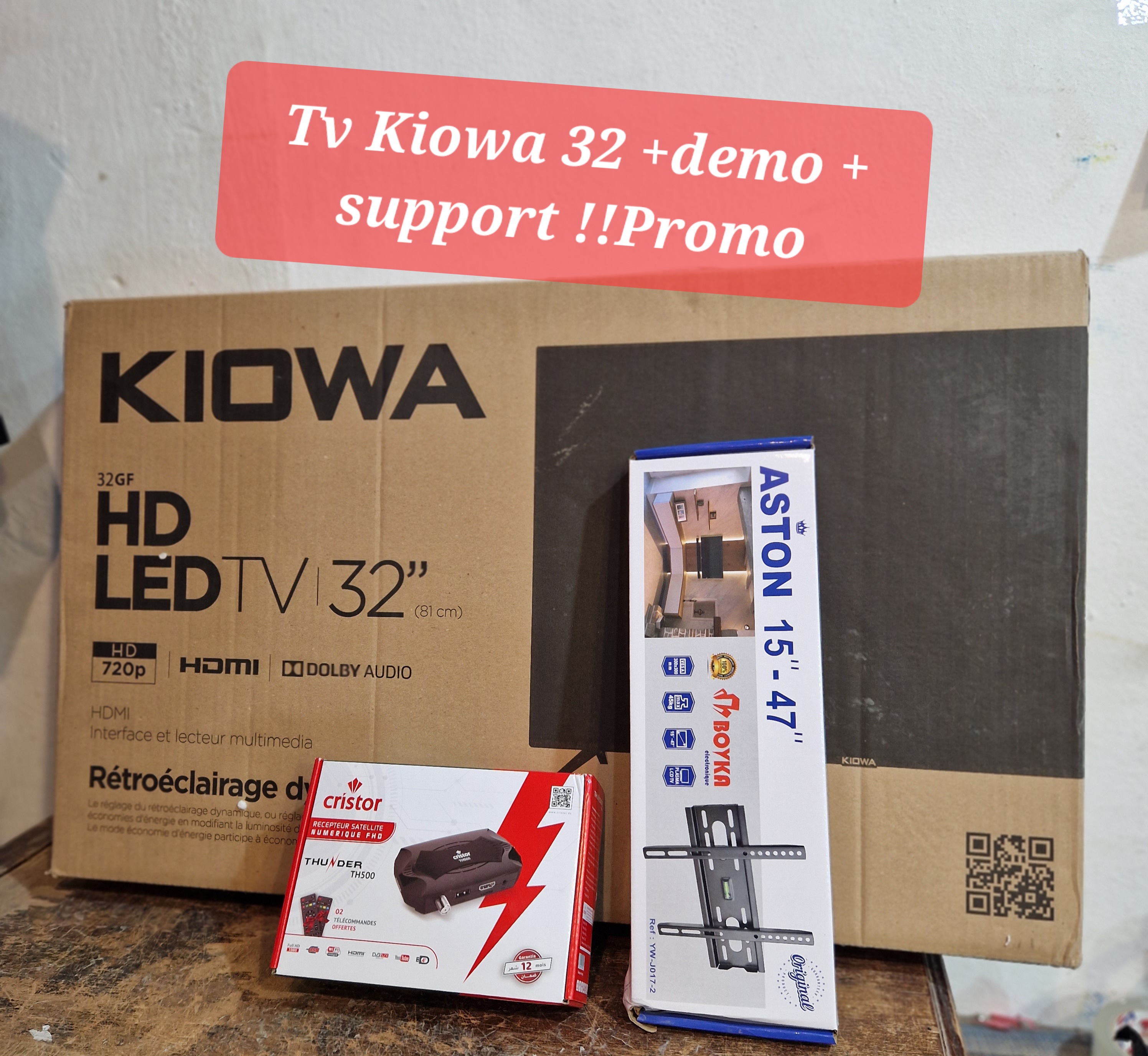 tv Kiowa 32 + Démo cristor th500 +Support - Image 1
