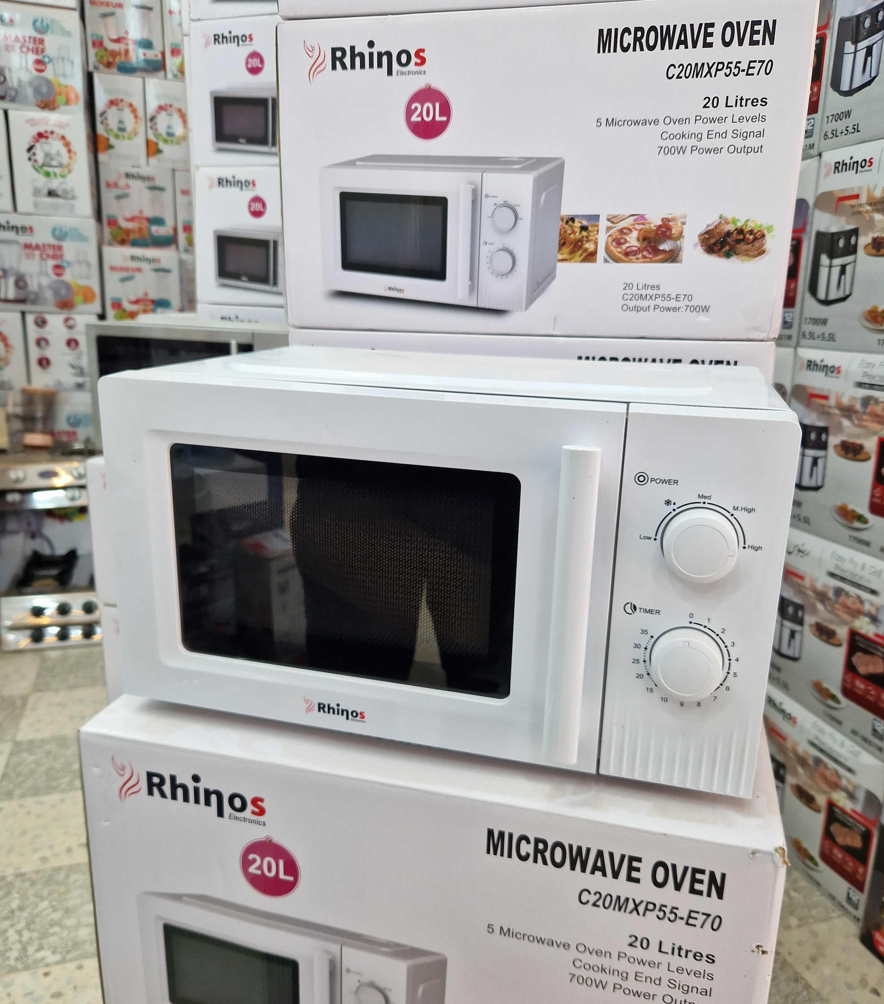 Micro ondes Rhinos 20L Blanc - Image 1