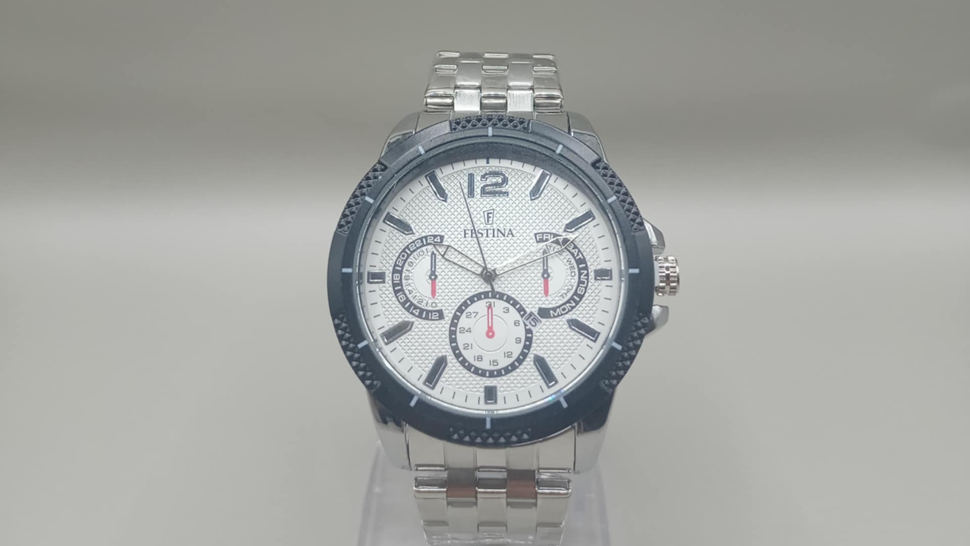 Montre festina ساعة فولاذية رائعة من علامة فيستينا  - Image 2