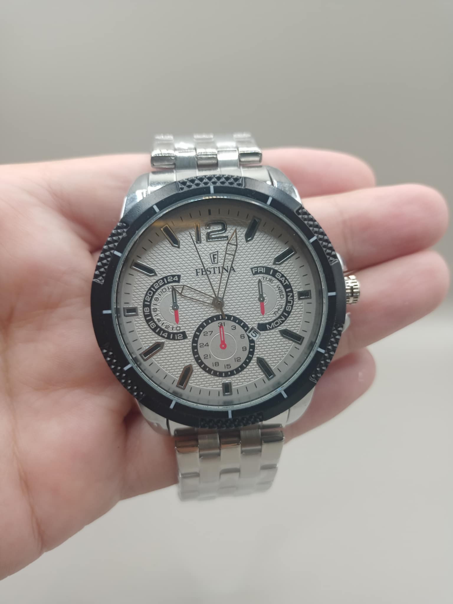 Montre festina ساعة فولاذية رائعة من علامة فيستينا  - Image 3