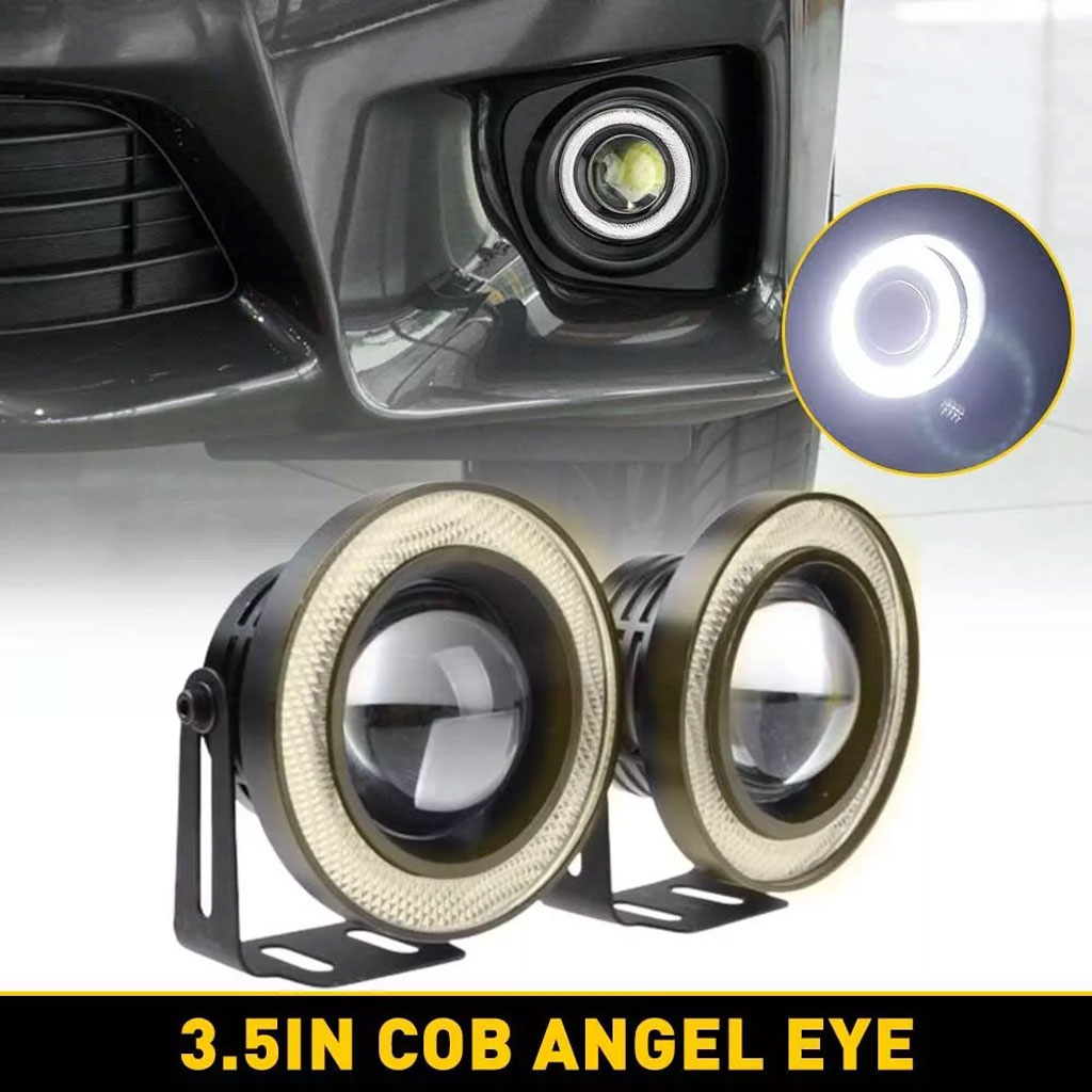 Feu antibrouillard rond LED IP65 7000K éclairage blanc super brillant - Image 1
