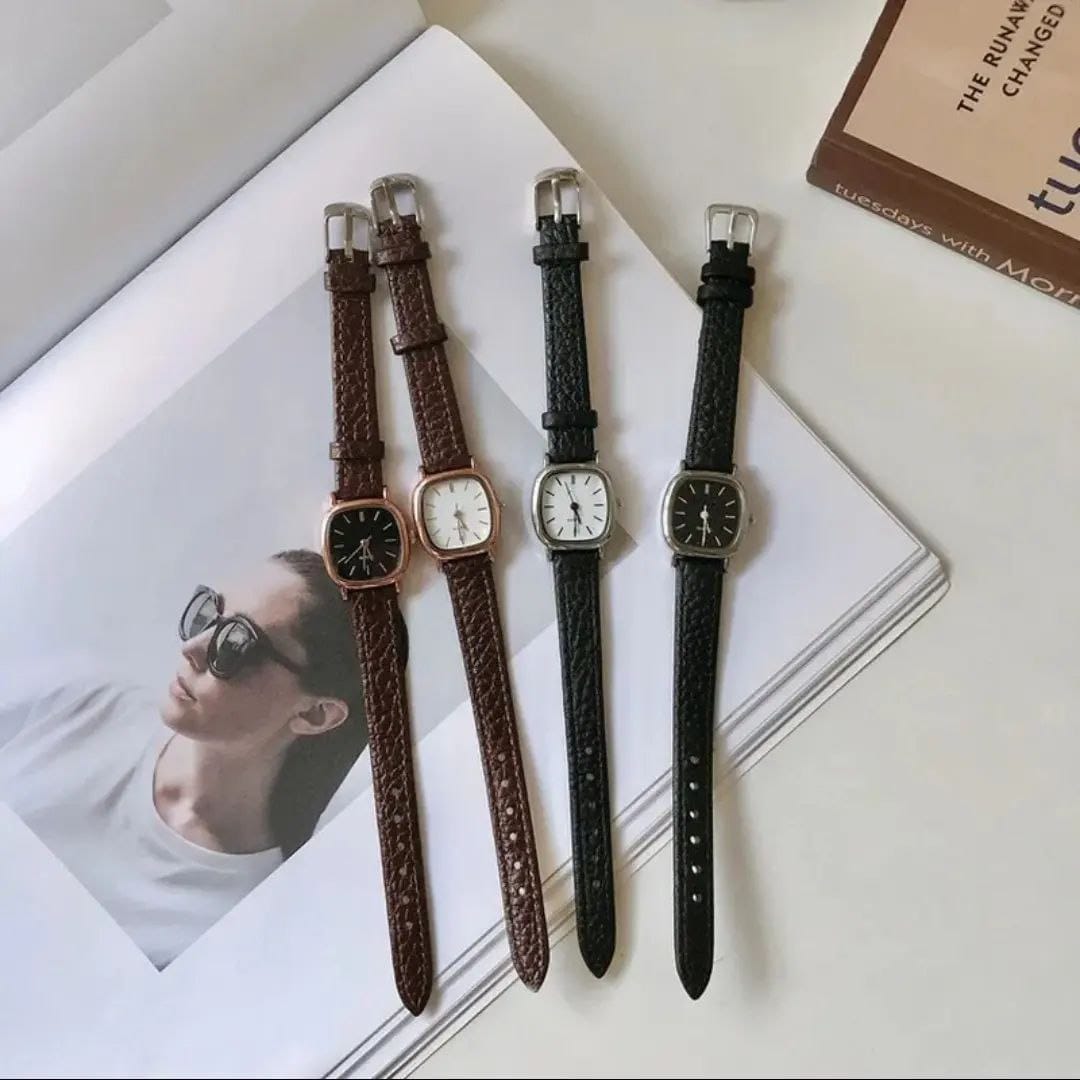 Montre classique carrée - Image 1