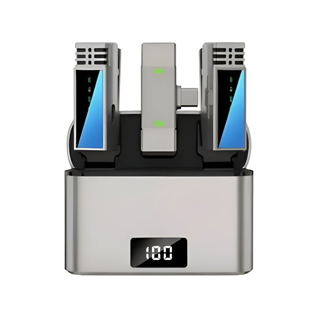 ميكروفون لاسلكي JMARY MW-15 (2-TX) بمنفذ TYPE-C - Image 4