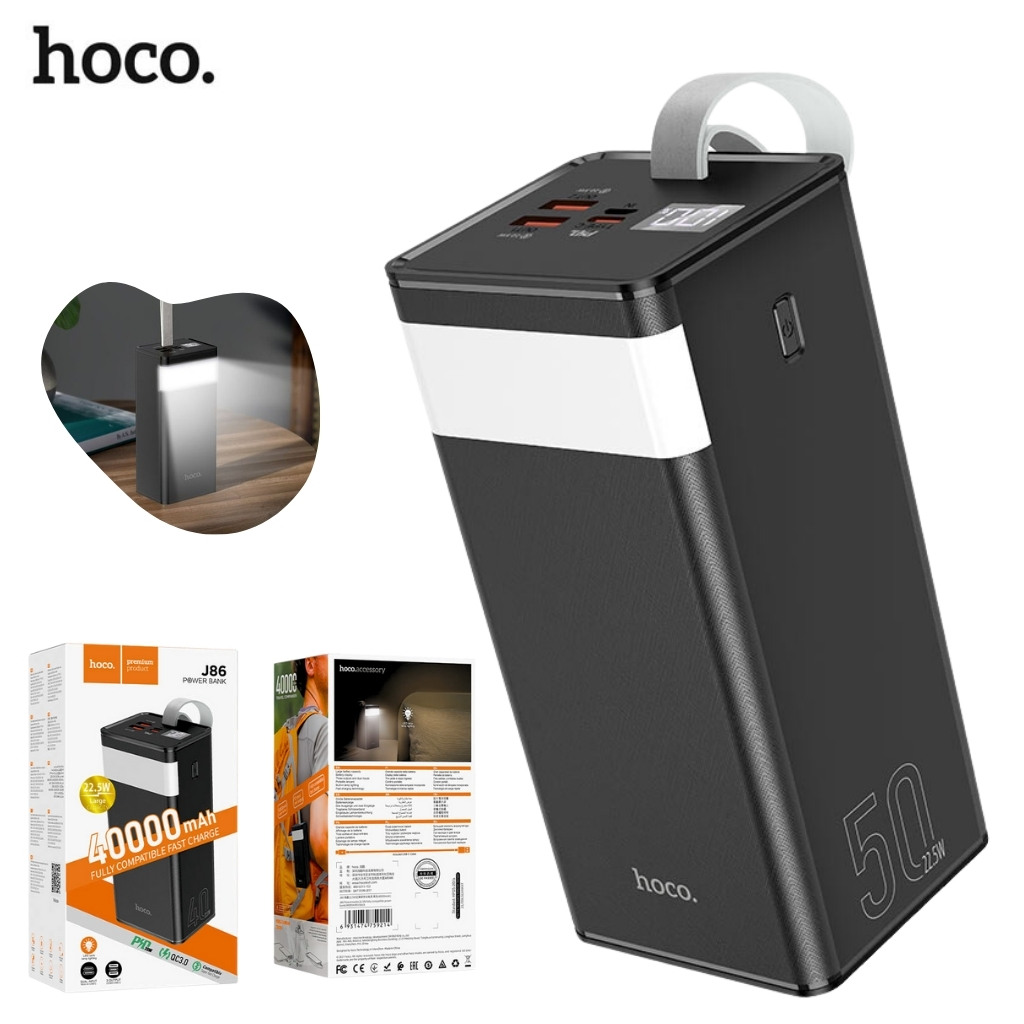 Hoco Power bank  fast charge  - 22.5W 40000mAh - J86 - Image 5