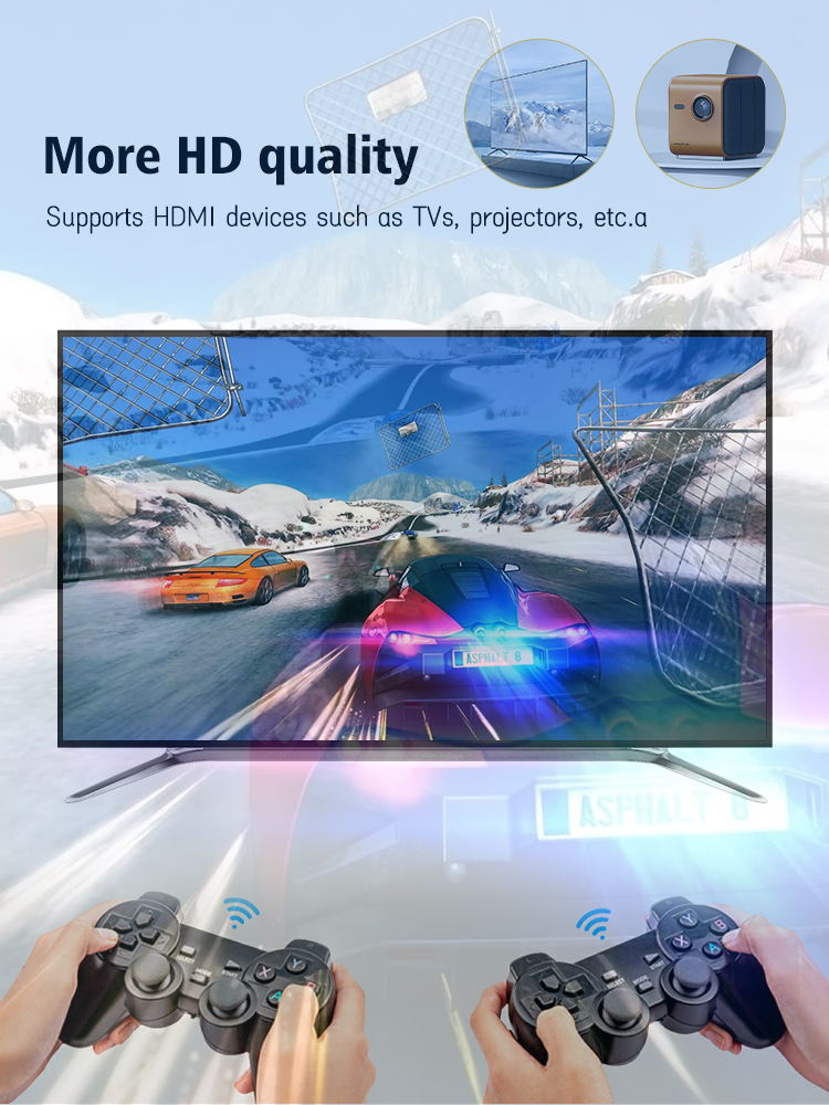 جهاز ألعاب لاسلكي مدمج بأكثر من 15,000 لعبة - HDMI - Image 1