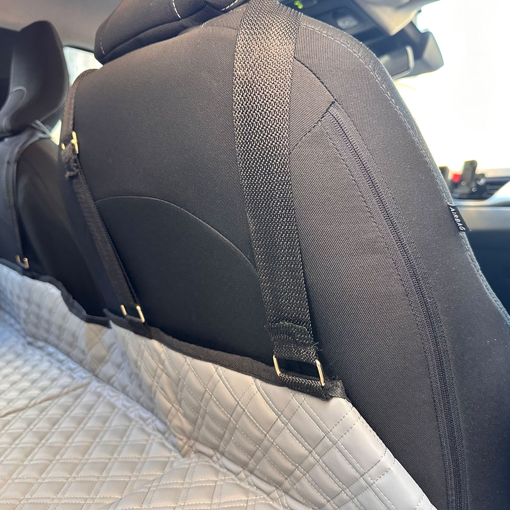 Matelas de Voiture Pliable avec Sangles Solides pour Siege Arrière - Image 3