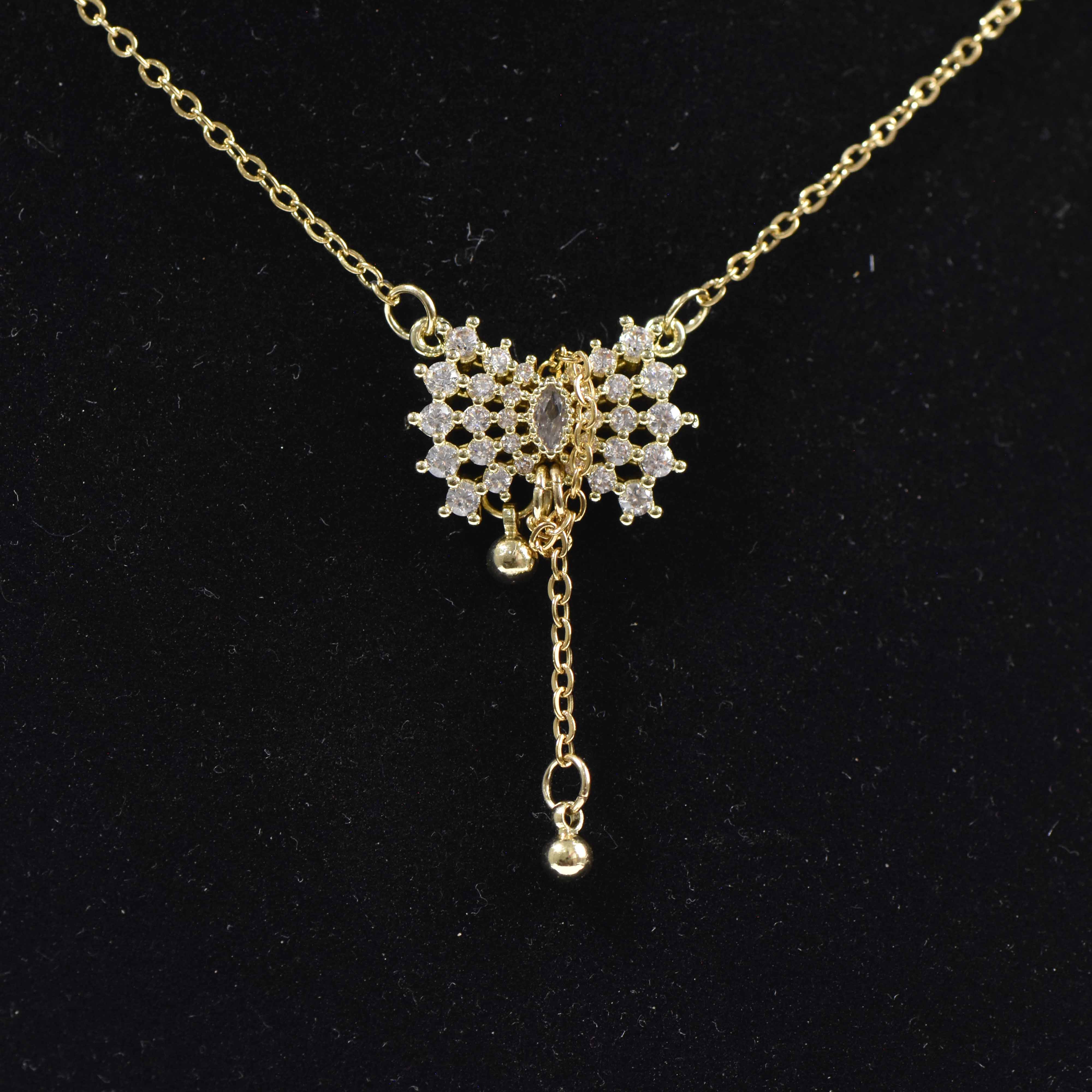 ✨ فلادة ربطة الفراشة  بزركون لامع  للنساء ✨ - Image 7