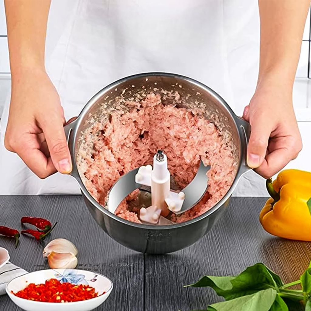 Hachoir à Viande Multifonction en Acier Inoxydable 400W/2L – مفرمة لحم متعددة الوظائف من الفولاذ المقاوم للصدأ - Image 2