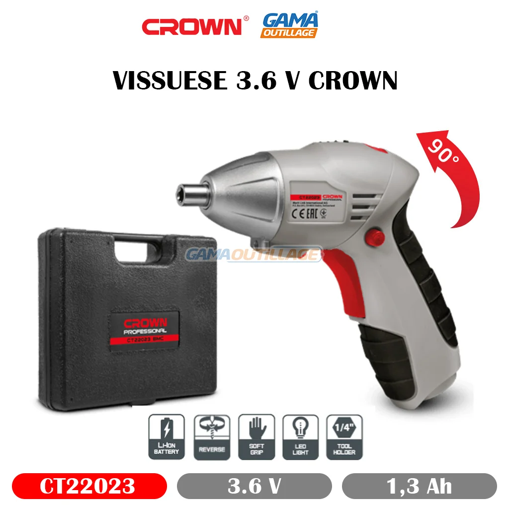 🎯🎉 visseuse 3.6v + perceuse + trancenaise CROWN PACK 🚀💥 - Image 4