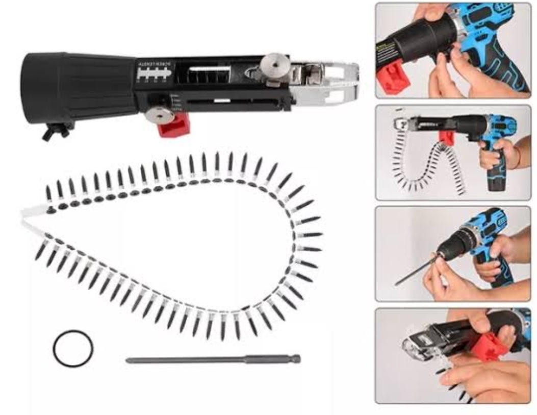 🤩🎉 Convertisseur de pistolet à clous à chaîne pour visseuse 🚀🎯 - Image 4