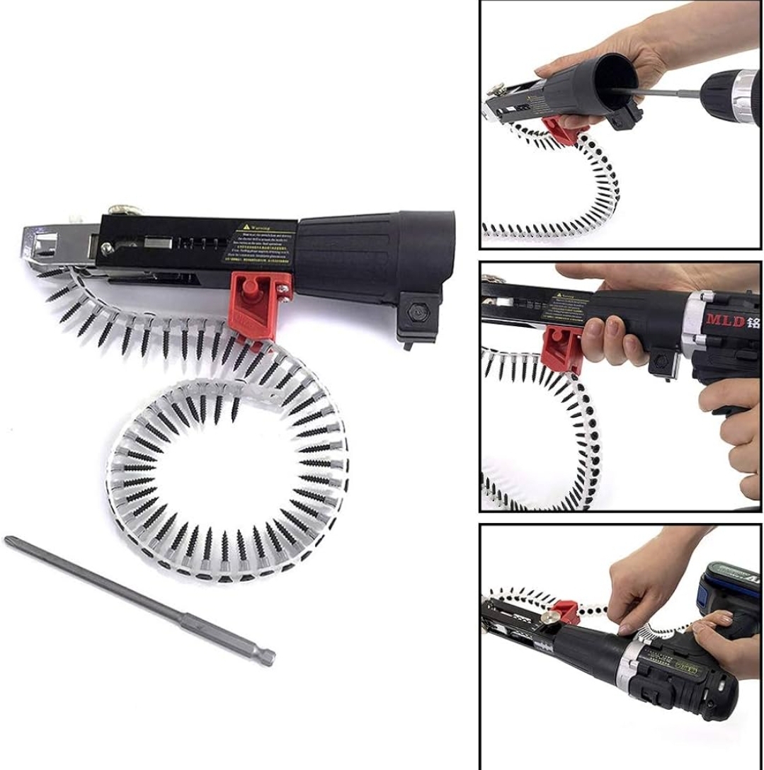 🤩🎉 Convertisseur de pistolet à clous à chaîne pour visseuse 🚀🎯 - Image 5