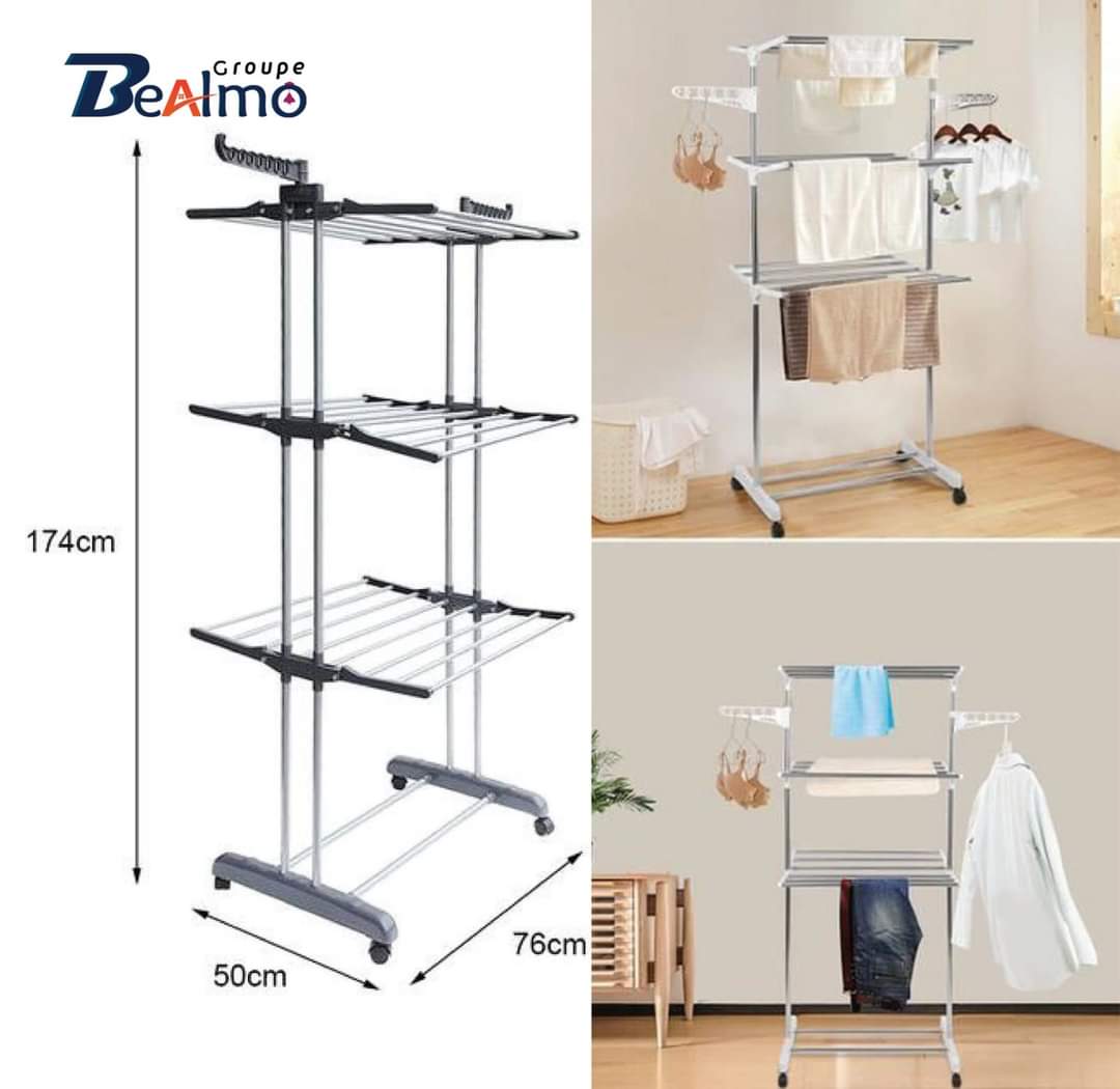 🤩 منشر ملابس متعدد الطبقات BeAlmo – عملي 🏠، متين 💪، ويوفر المساحة 📏! - Image 2
