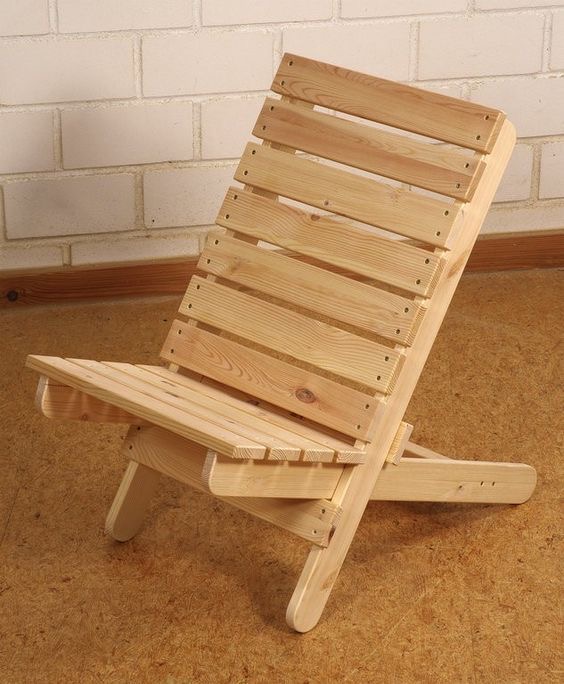 chaise pliante bois - Image 1