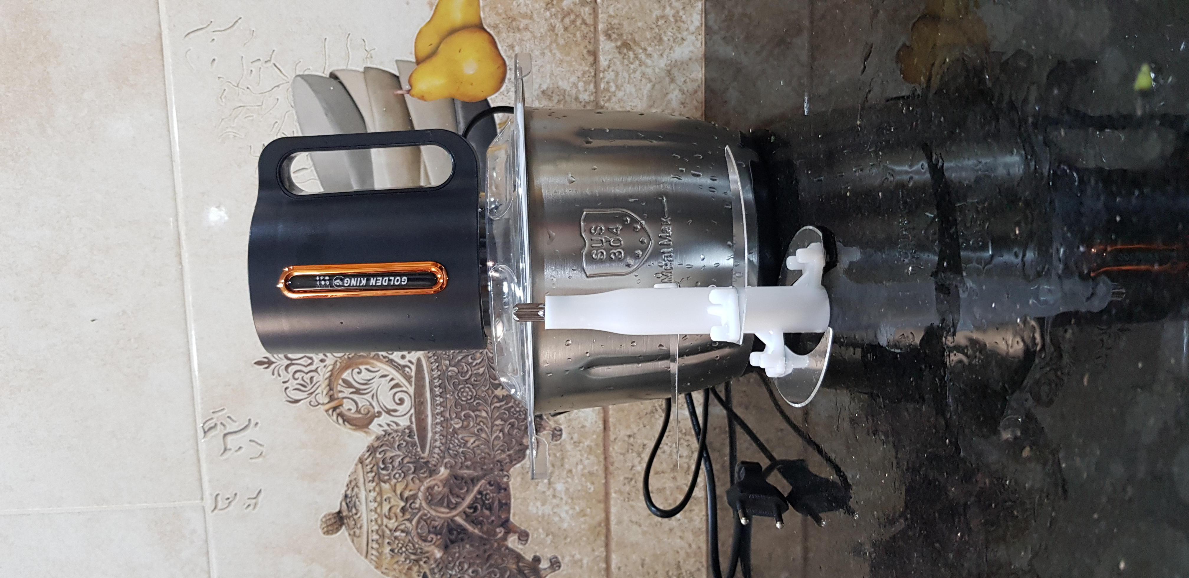 أشوار الخضر واللحوم بشفرات حادة مقاومة للصدأ ووعاء من الاينوكس | Hachoir  Électrique Avec Un Bol En inox 3L 300W - Image 2