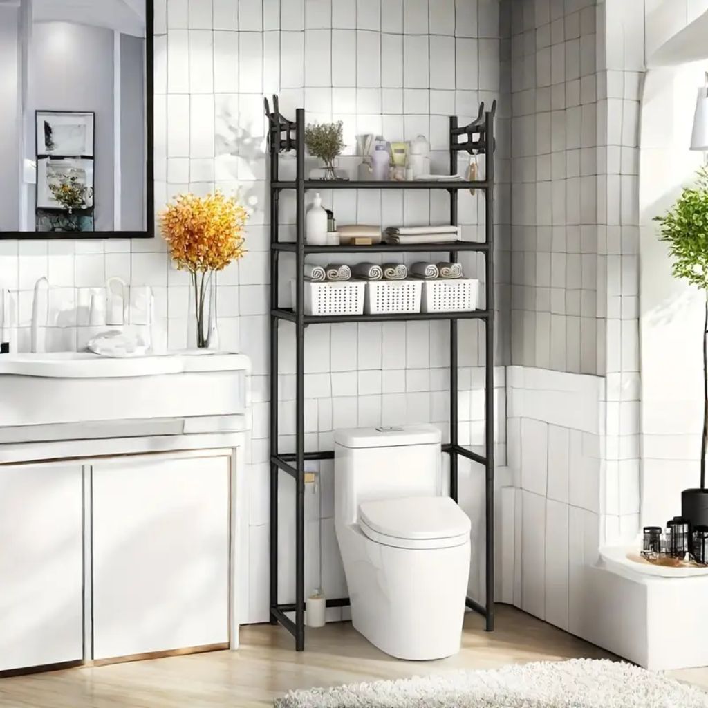 Étagère de Rangement Moderne sur Pied pour Toilettes 3 Tier – رف تخزين المرحاض - Image 1