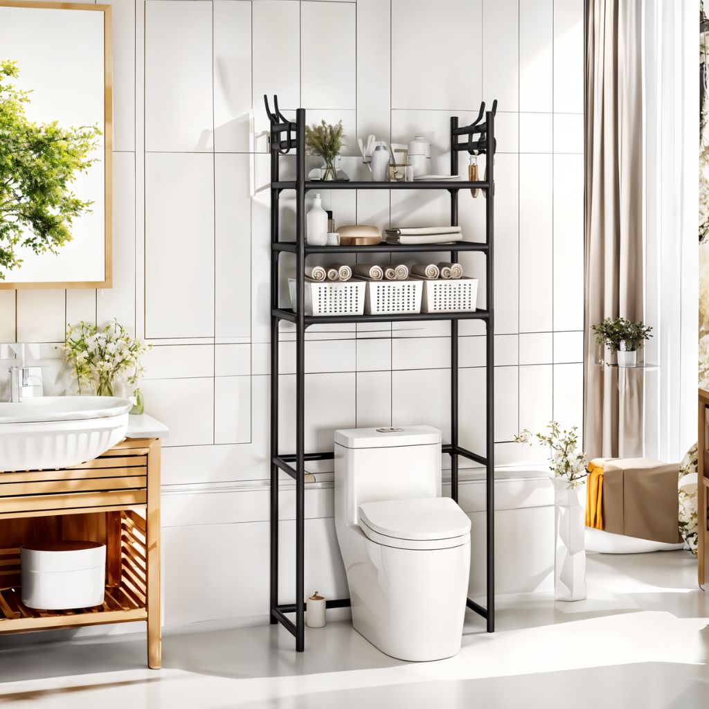 Étagère de Rangement Moderne sur Pied pour Toilettes 3 Tier – رف تخزين المرحاض - Image 2