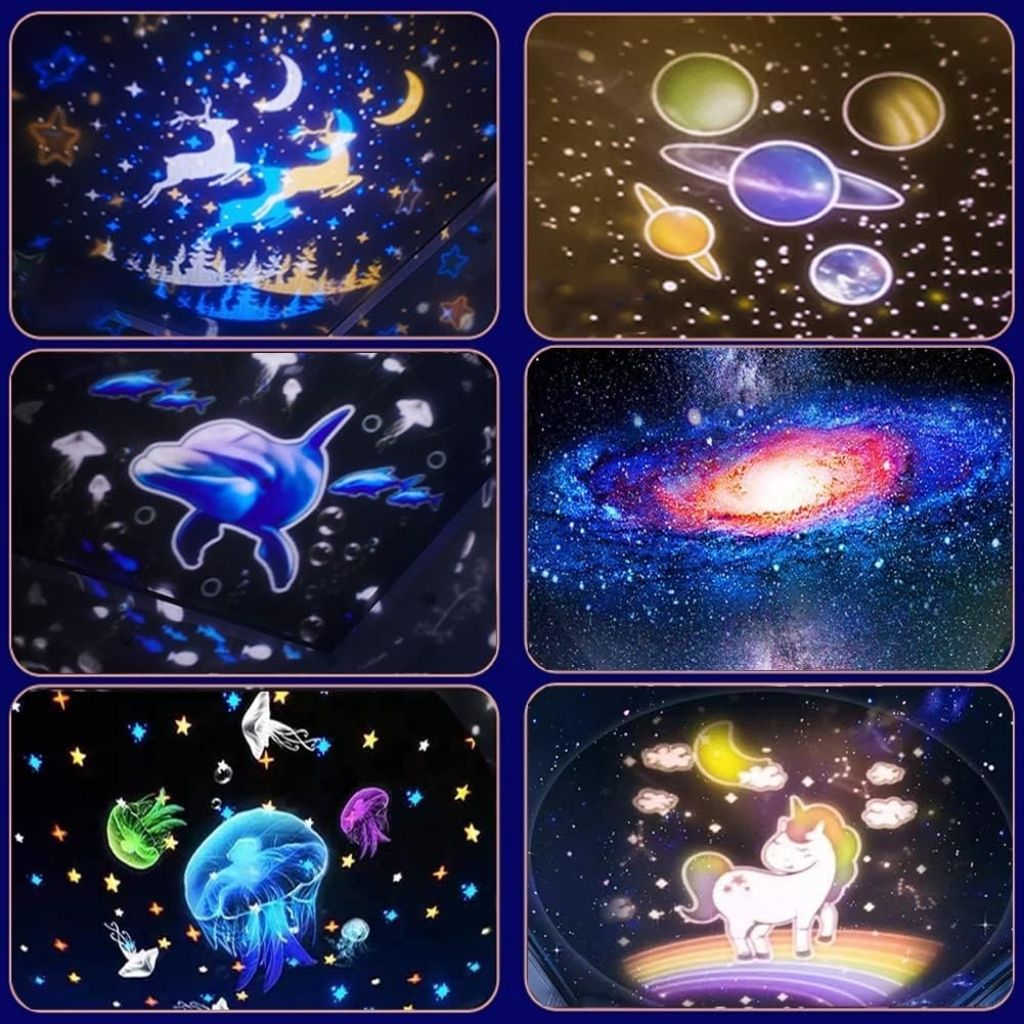 Projecteur de ciel étoilé pour enfants 2en1 - جهاز عرض ضوء ليلي بتصميم سماء النجوم للاطفال - Image 2