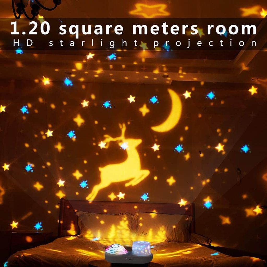 Projecteur de ciel étoilé pour enfants 2en1 - جهاز عرض ضوء ليلي بتصميم سماء النجوم للاطفال - Image 6