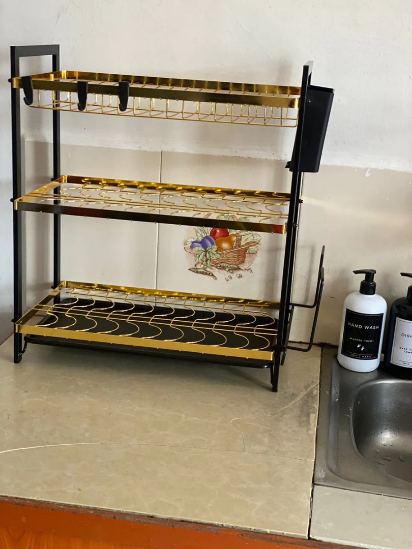 Égouttoir à Vaisselle Gold pour Comptoir de Cuisine - Image 3