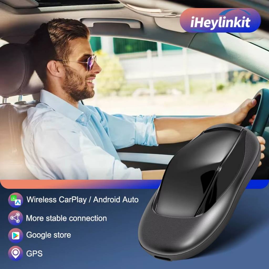 CarPlay Sans Fil TV Box Lecture De Voiture Automatique Netflix Et IPTV – صندوق الذكي لنظام أندرويد مع دعم - Image 4