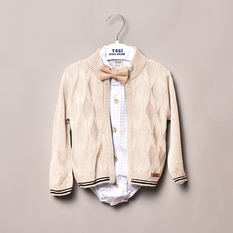 Ensemble Enfant Élégant Beige Clair - Image 1