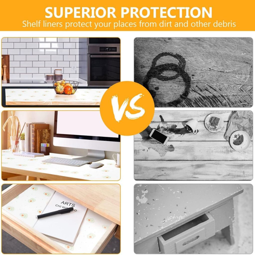 Tapis de Protection pour Tiroirs et Étagères 3m – بطانة غير قابلة للانزلاق للأدراج والرفوف - Image 5
