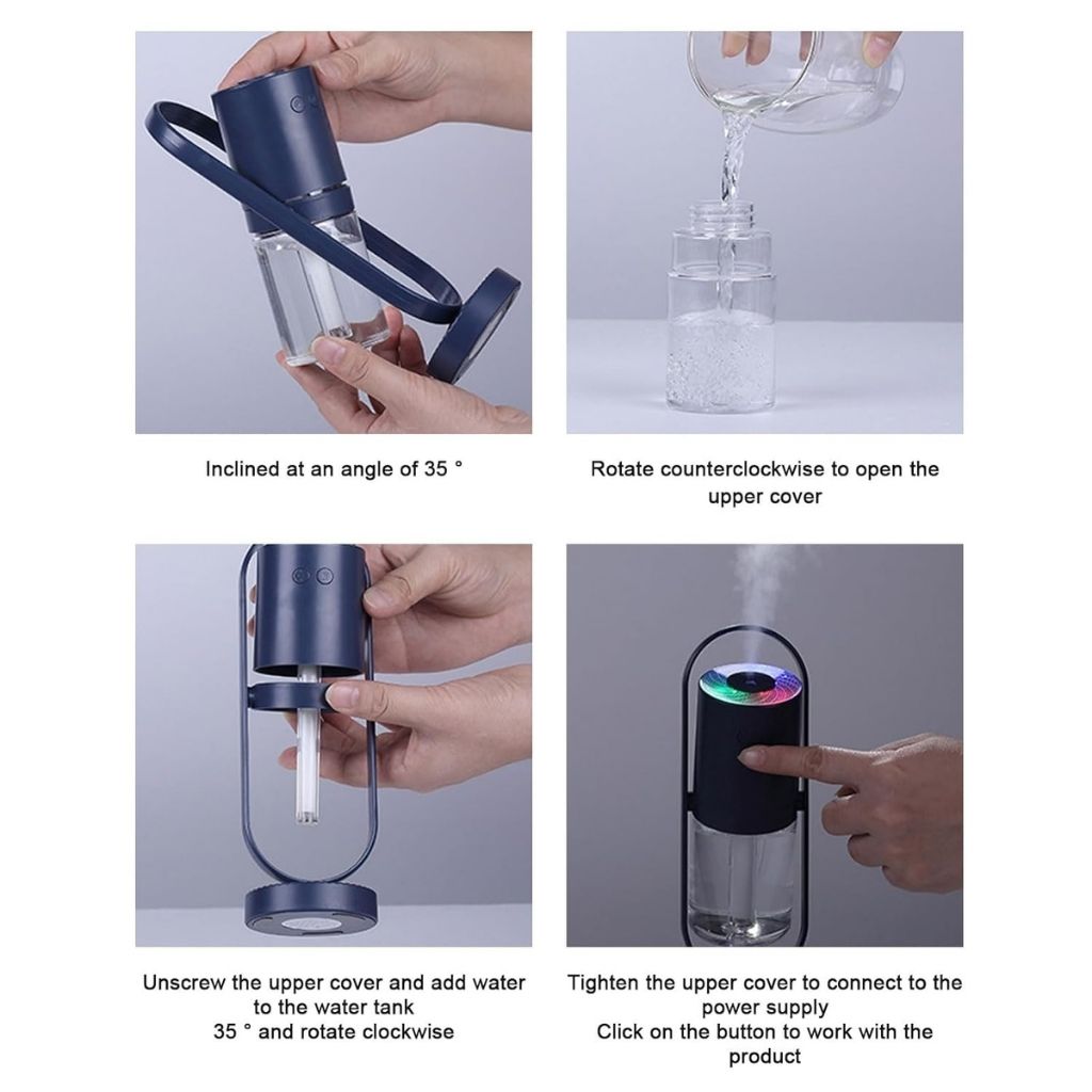 Humidificateur Lumière RGB 360° Rotation – مرطب هواء - Image 3