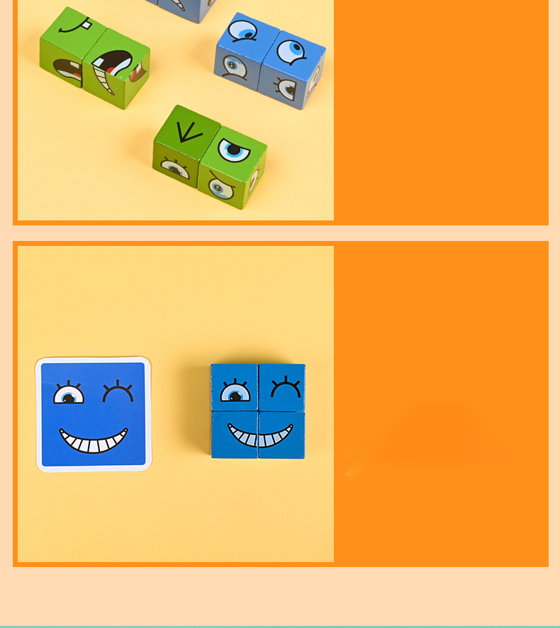 لعبة مكعبات الوجوه - Image 1