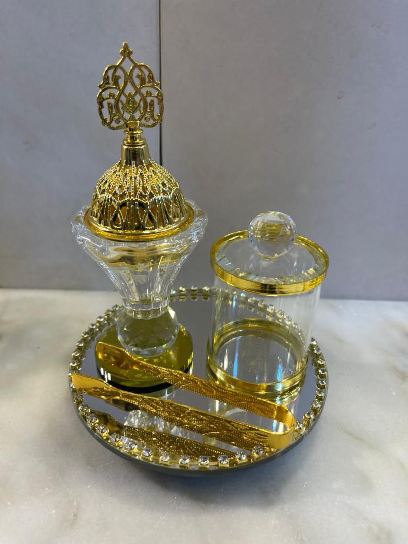 طقم مبخرة  كرستال  - Image 1