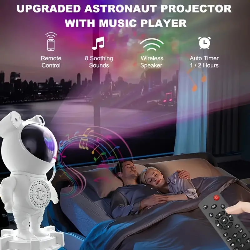 Projecteur d’astronome de ciel étoilé galaxie 17 mode Bleutooth avec télécommande V4 - Image 4