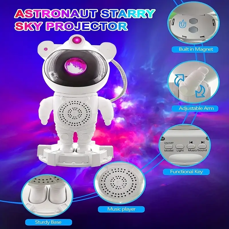 Projecteur d’astronome de ciel étoilé galaxie 17 mode Bleutooth avec télécommande V4 - Image 5