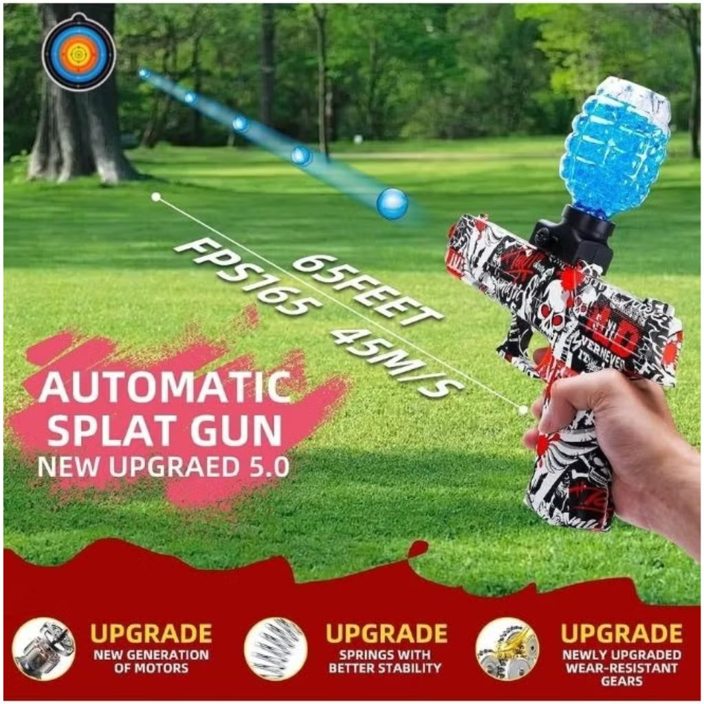 Jouet de Combat Pistolet Automatique avec Balles Cristal Rechargeable - مسدس الإطلاق الآلي مع طلقات كريستال قابلة لإعادة الشحن - Image 6