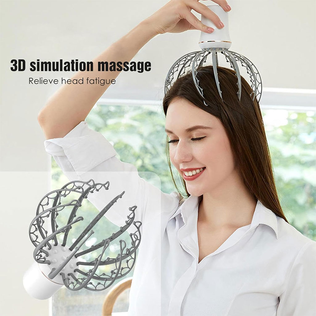Appareil de massage des doigts à 6 modes pour le cuir chevelu - Image 7