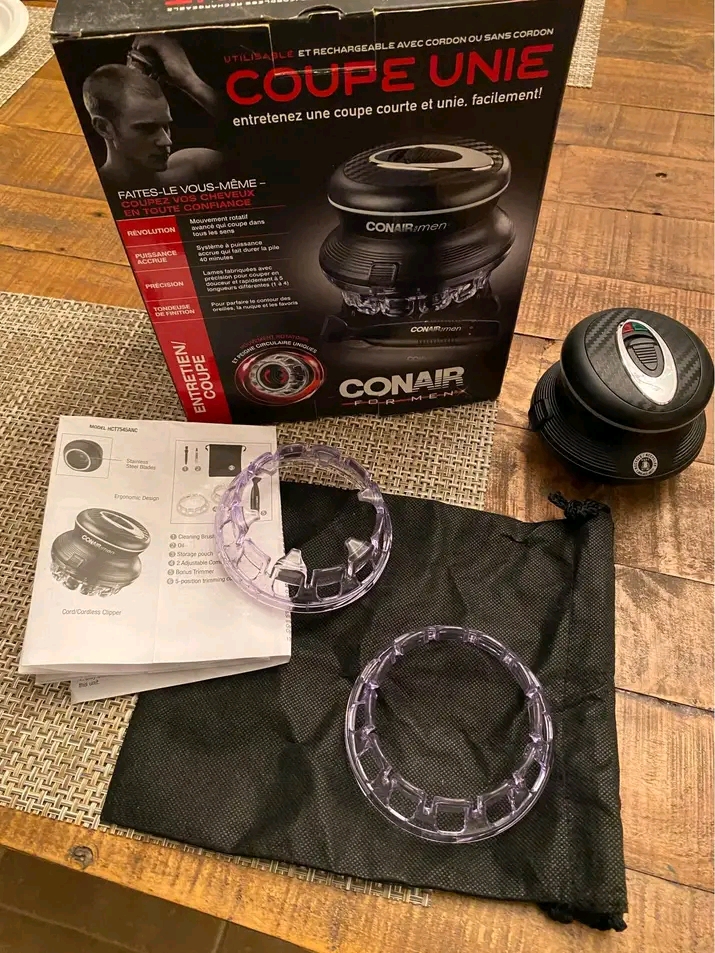 بحلاقة احترافية وسهلة مع *آلة الحلاقة Conair Man Even Cut Rotary Hair Clipper* المصممة لتلائم - Image 2