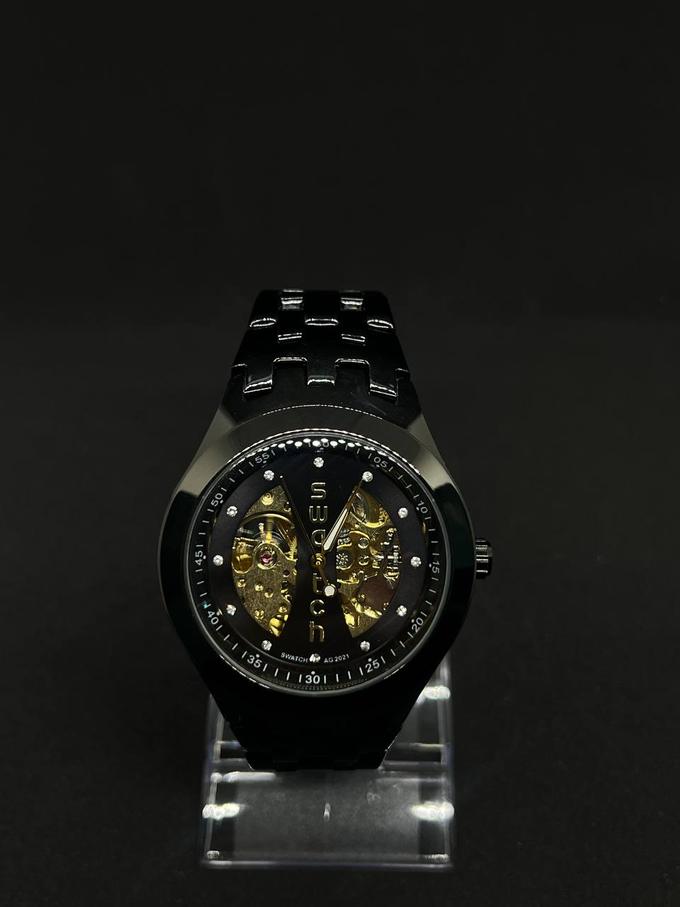montre swatch papillon noir-noir🕰️ - Image 1