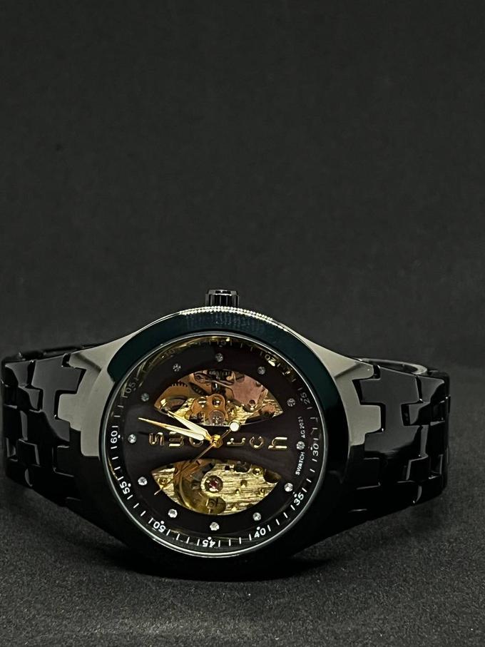 montre swatch papillon noir-noir🕰️ - Image 2