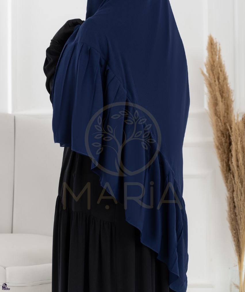 طقم ماريا پليسي (نقاب بدون اسم طبي تندا + طرحة پليسي مترين على متر) - Image 4