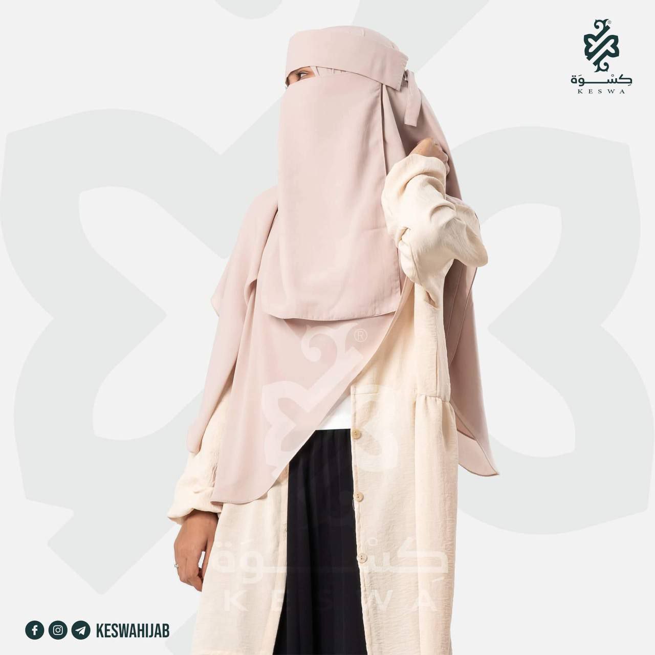 طقم تندا مقاس L (تندا غير مقوى مع خمار 1،35*1.35م) - Image 5