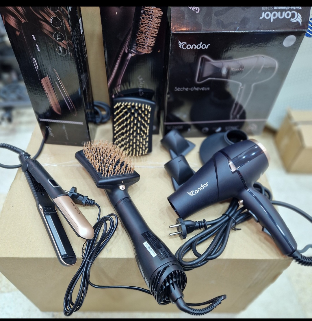 Pack Condor Séchoir + lisseur + brosse chauffante  - Image 1